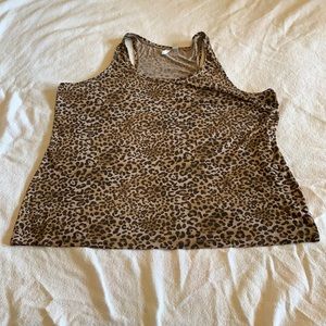 Cato leopard print tank top